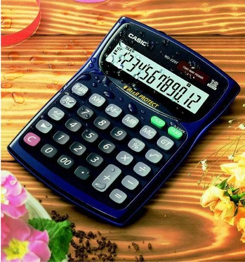 Casio WD-220MS Suya Toza Darbeye Dayanıklı Hesap Makinesi Mavi - 2