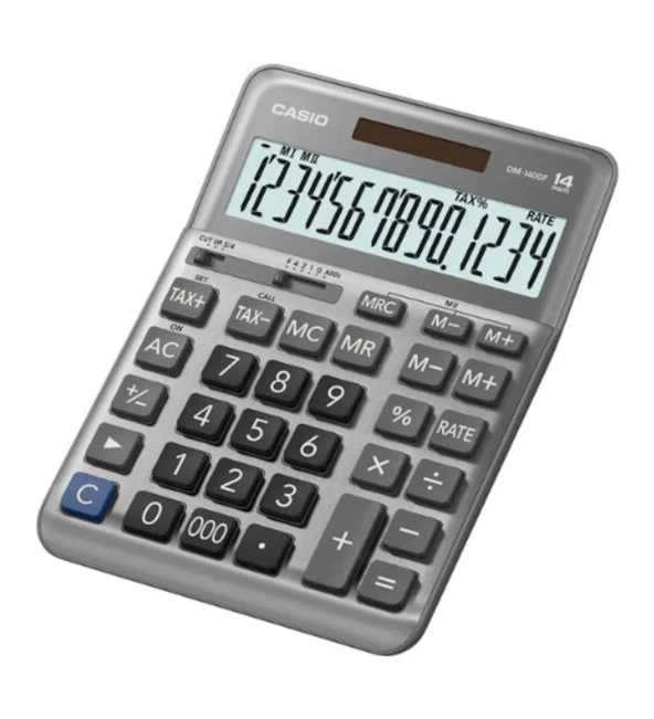 Casio Dm-1400F Masa Tipi 14 Hane Hesap Makinesi