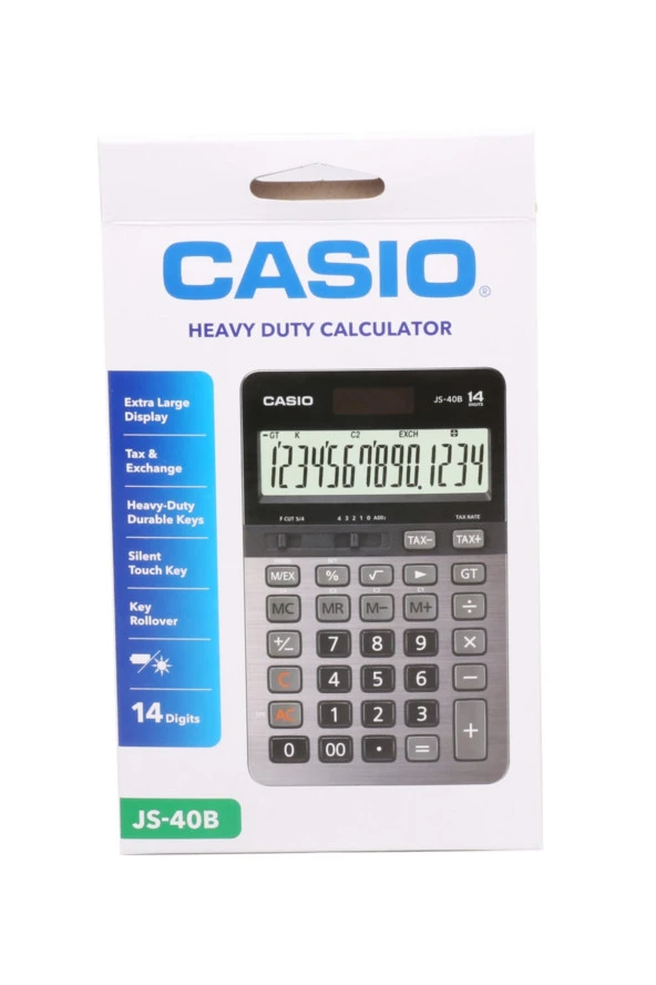 Casio JS-40B Profesyonel 14 Hane Hesap Makinesi - 2
