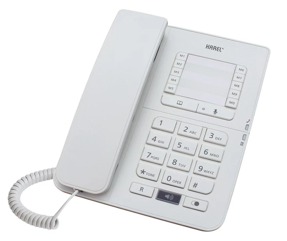 Karel TM142 Hafızalı Kablolu Telefon Krem