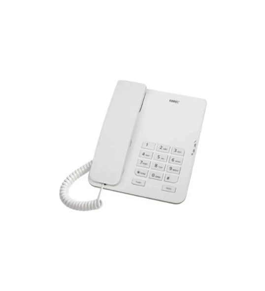 Karel TM140 Analog Masaüstü Kablolu Telefon Beyaz
