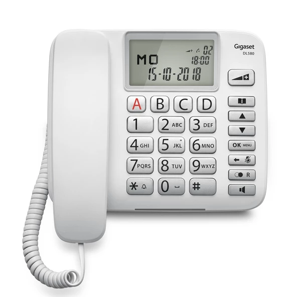 Gigaset DL580 Beyaz Masaüstü Kablolu Telefon - 4