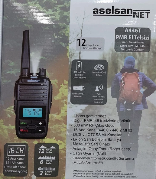 Aselsan A446T PMR El Telsizi (Tekli Paket) - 2