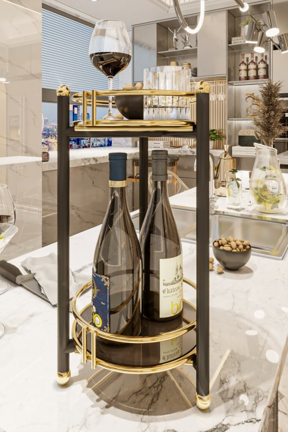 Bino Banyo Düzenleyici Çok Amaçlı Makyaj Takı Organizeri Banyo Mutfak Dolabı Servis Sunum Standı