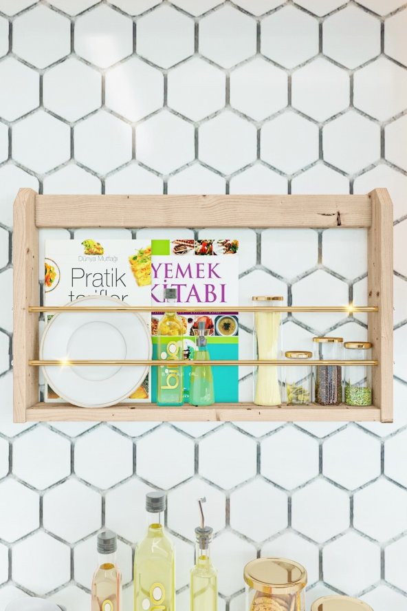 Bino Montessori Kitaplık Çalışma Odası Kitaplık Duvar Rafı Çocuk Odası Raf Oyuncak Rafı Bebek Odası - 6