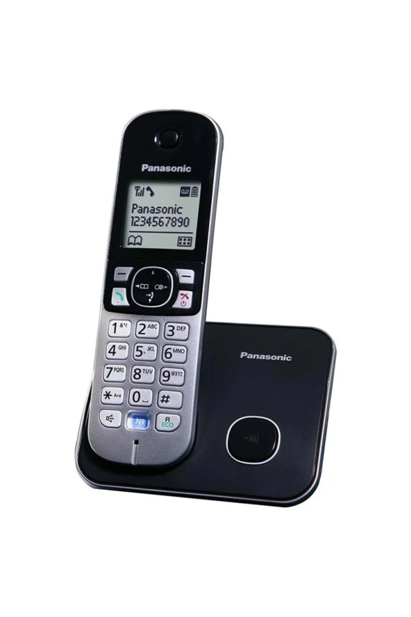 Panasonic Dect Telefon KX-TG6811 (Elektrik Kesintisinde Konuşabilme) SIYAH