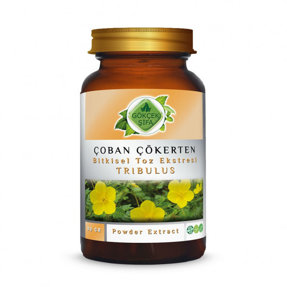 Çoban Çökerten Toz Ekstresi (Tribulus terrestris)80 gr. Cam Kavanoz