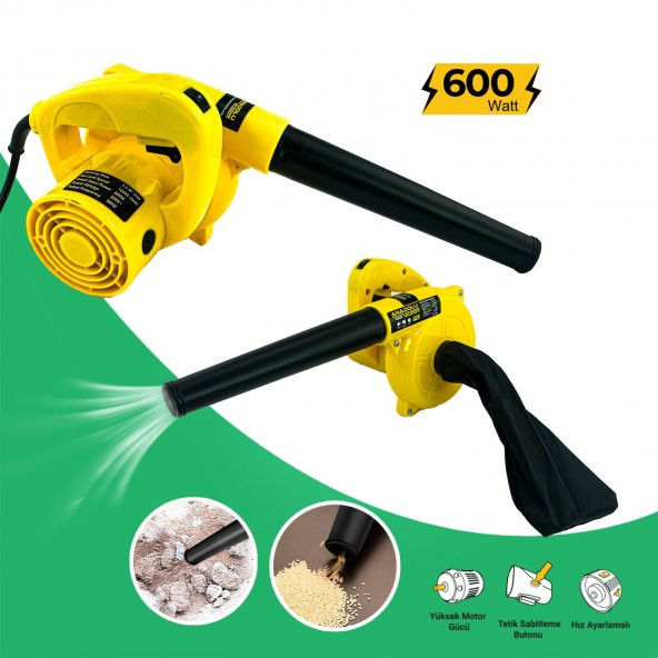 Anadolustrong ANS1043 600 Watt Devir Ayarlı Hava Üfleme Makinesi - 2