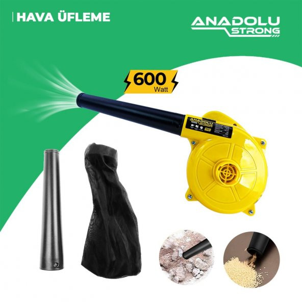 Anadolustrong ANS1043 600 Watt Devir Ayarlı Hava Üfleme Makinesi - 6