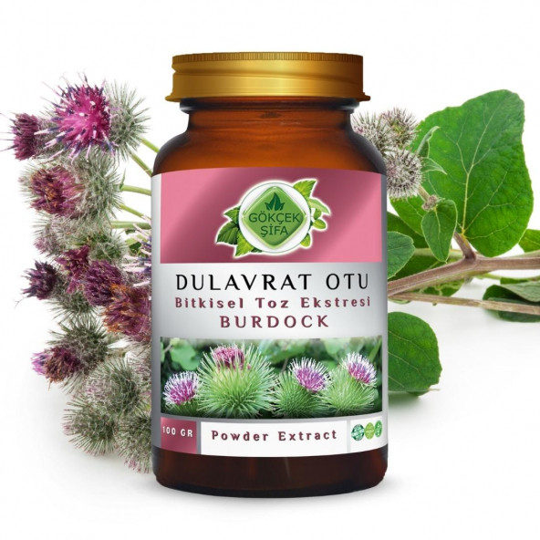 Dulavrat Otu Toz Ekstresi (Arctium Lappa)100 gr. Cam Kavanoz - 7