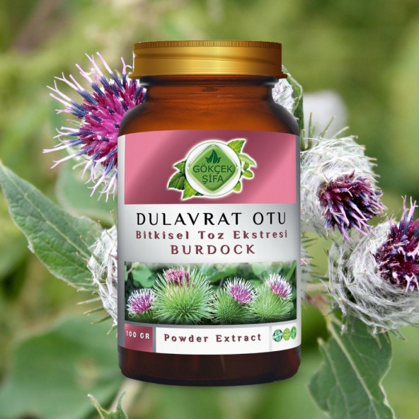 Dulavrat Otu Toz Ekstresi (Arctium Lappa)100 gr. Cam Kavanoz - 8