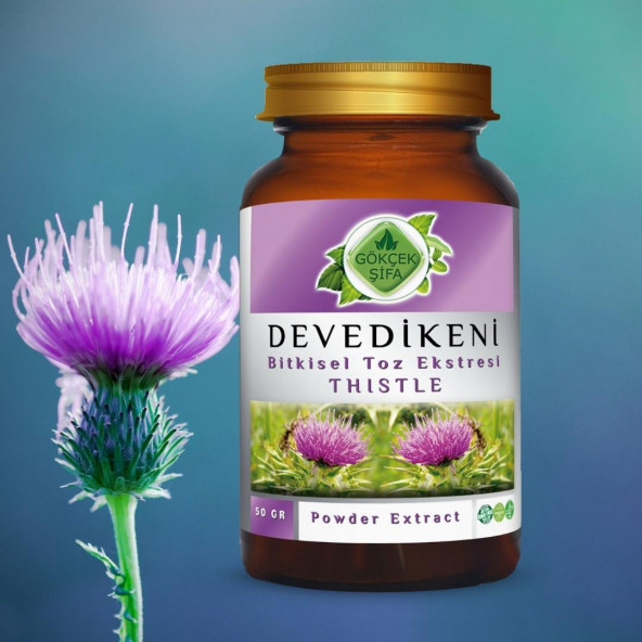 Deve Dikeni Toz Ekstresi (Silybum Marianum)50 gr. Cam Kavanoz - 4