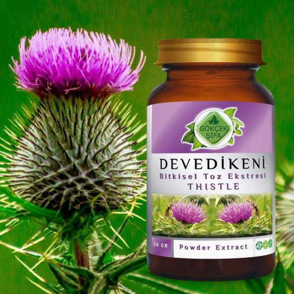 Deve Dikeni Toz Ekstresi (Silybum Marianum)50 gr. Cam Kavanoz - 5