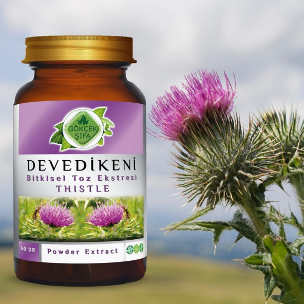Deve Dikeni Toz Ekstresi (Silybum Marianum)50 gr. Cam Kavanoz - 6