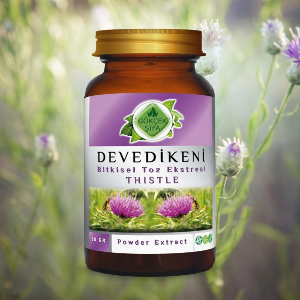 Deve Dikeni Toz Ekstresi (Silybum Marianum)50 gr. Cam Kavanoz - 7