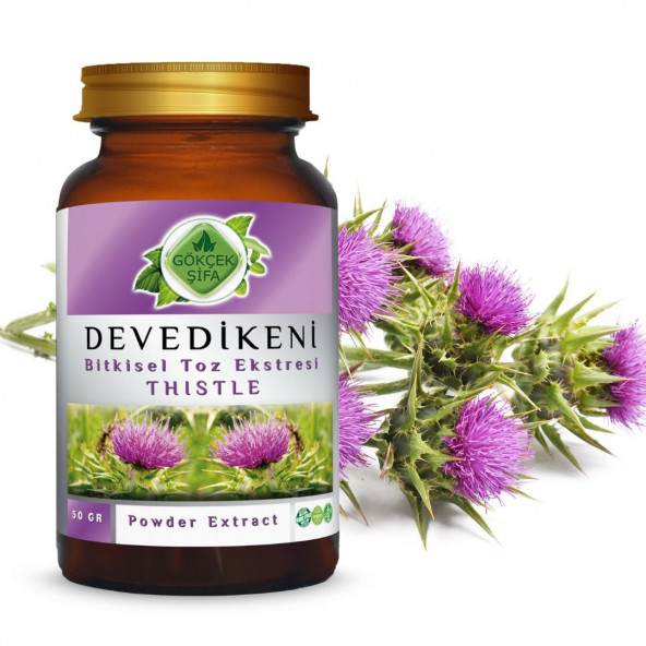 Deve Dikeni Toz Ekstresi (Silybum Marianum)50 gr. Cam Kavanoz - 9
