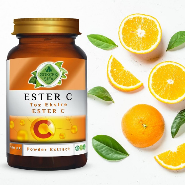 Ester C Toz Ekstresi 100 gr. Cam Kavanoz - 8