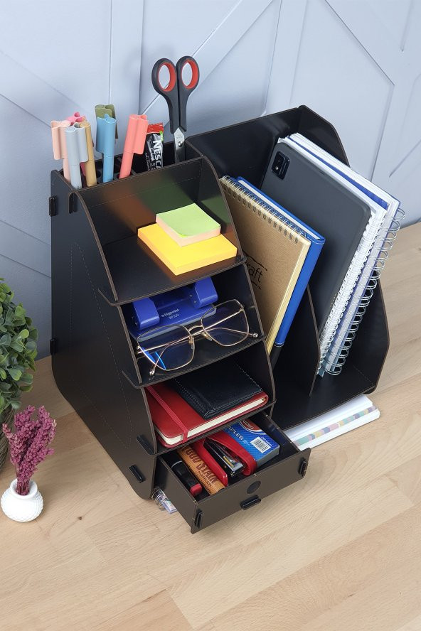 Focus Modest Çekmeceli A4 Evrak Rafı Masaüstü Organizer