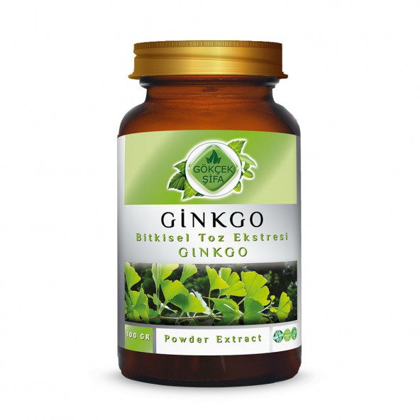 Ginkgo Toz Ekstresi (Ginkgo Biloba)100 gr. Cam Kavanoz