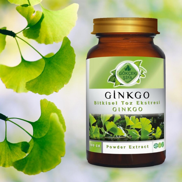 Ginkgo Toz Ekstresi (Ginkgo Biloba)100 gr. Cam Kavanoz - 7