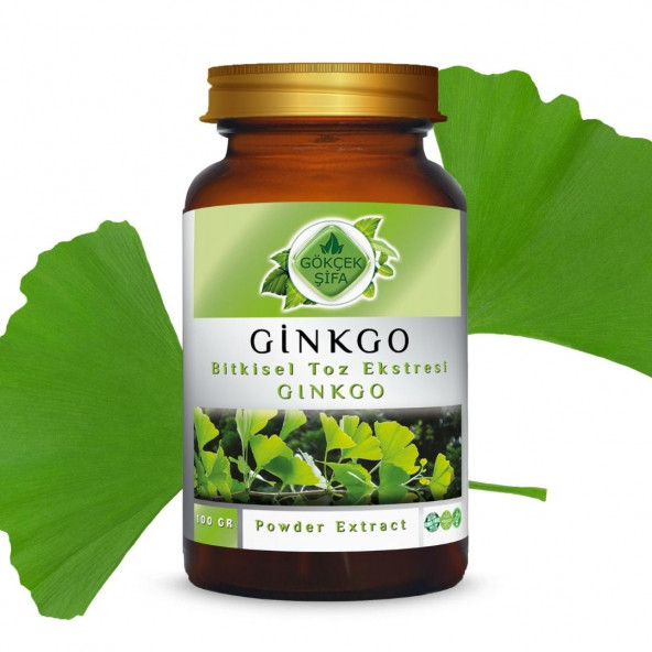 Ginkgo Toz Ekstresi (Ginkgo Biloba)100 gr. Cam Kavanoz - 9