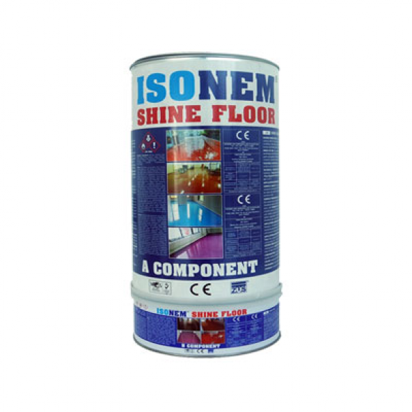 İsonem Shine Floor Parlak Zemin Kaplaması Mavi 4.5 Kg Set