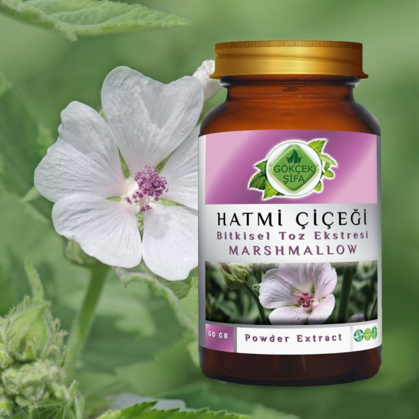 Hatmi Çiçeği Toz Ekstresi 60 gr. Cam Kavanoz - 2