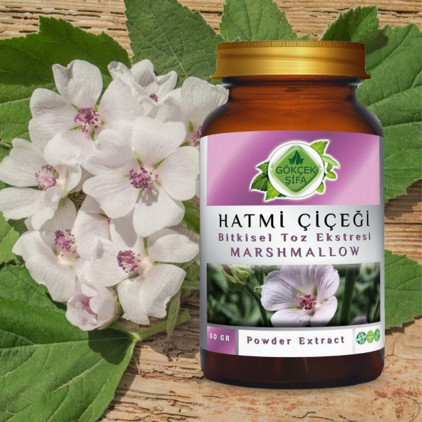 Hatmi Çiçeği Toz Ekstresi 60 gr. Cam Kavanoz - 3