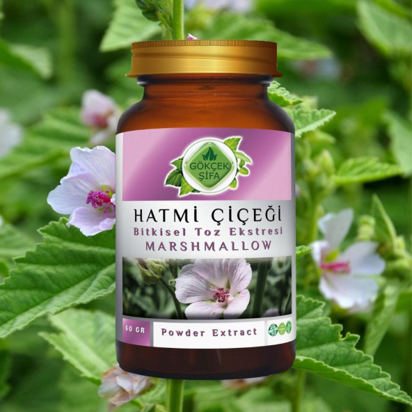 Hatmi Çiçeği Toz Ekstresi 60 gr. Cam Kavanoz - 6