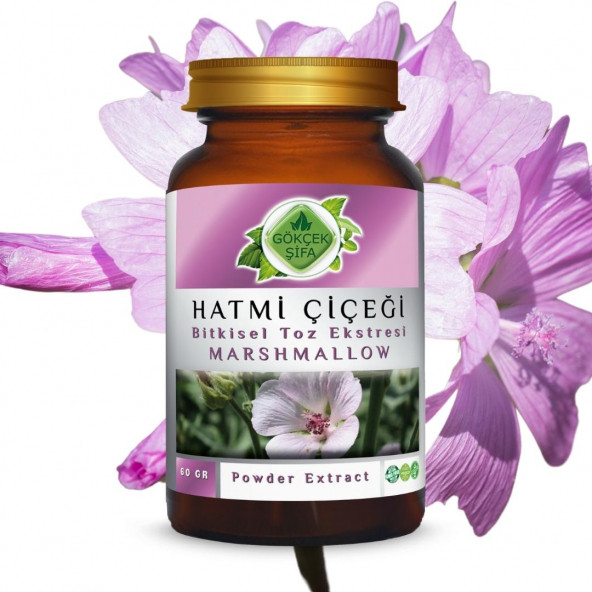 Hatmi Çiçeği Toz Ekstresi 60 gr. Cam Kavanoz - 7