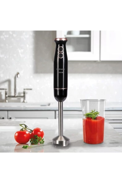 Bestmix Hazneli 1500w 4 Bıçaklı Paslanmaz Çubuk El Blender Seti