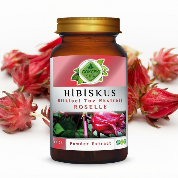 Hibiskus Toz Ekstresi 80 gr. Cam Kavanoz - 4