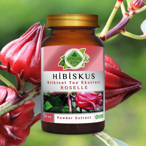 Hibiskus Toz Ekstresi 80 gr. Cam Kavanoz - 7