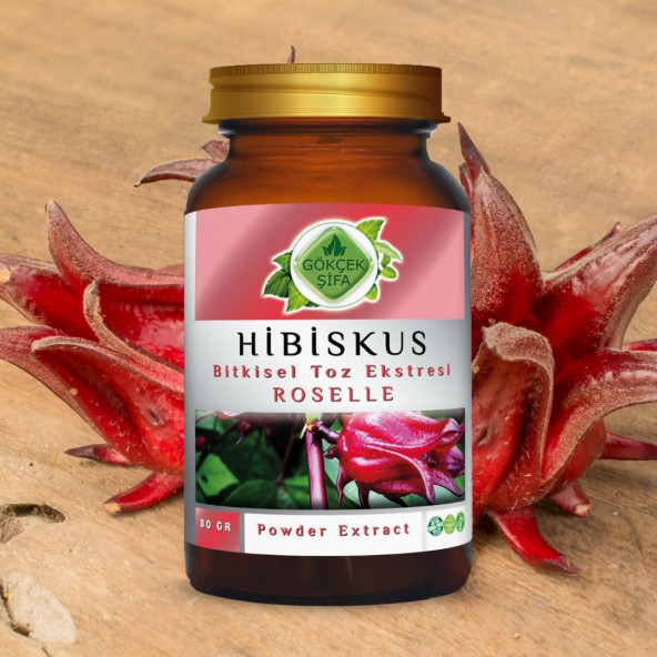 Hibiskus Toz Ekstresi 80 gr. Cam Kavanoz - 8