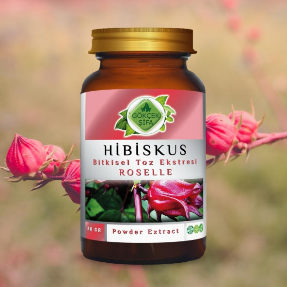 Hibiskus Toz Ekstresi 80 gr. Cam Kavanoz - 9
