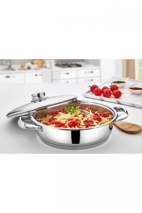 Mega Basık Tencere 24 Cm