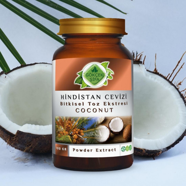 Hindistan Cevizi Toz Ekstresi 100 gr. Cam Kavanoz - 5