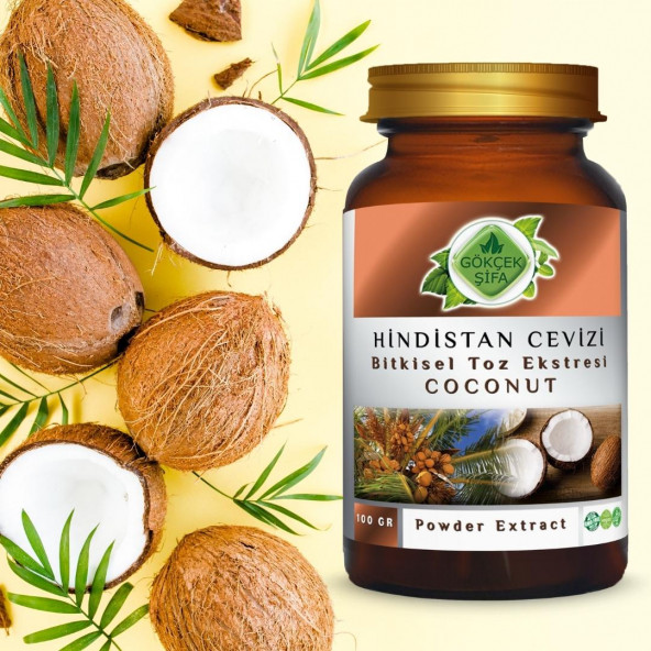 Hindistan Cevizi Toz Ekstresi 100 gr. Cam Kavanoz - 6