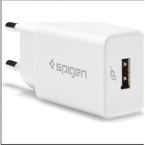 OUTLET - Spigen F110 Essential 12W Hızlı Şarj Cihazı iP Duvar Şarjı