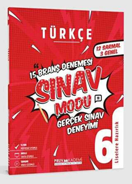 Pruva 6.Sınıf Türkçe Branş Denemesi