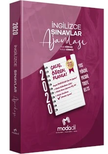 İngilizce Sınavlar Ajandası Modadil Yayınları 2020