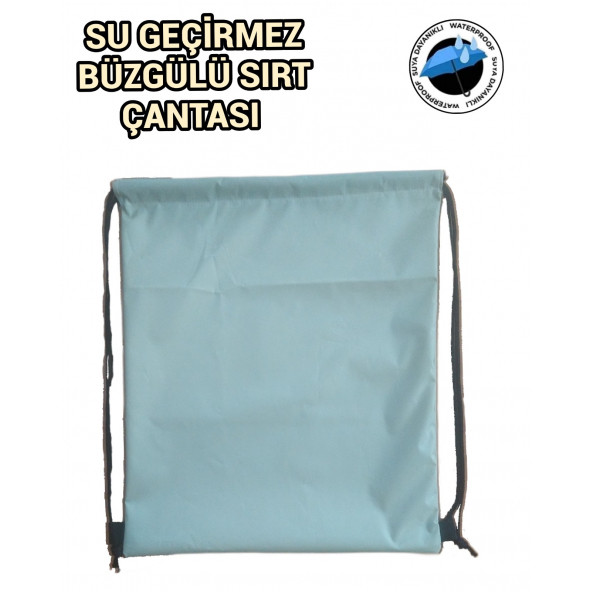 SEVBAGS İmperteks Su Geçirmez İp Büzgülü Sırt Çantası Hafif  ince kumaş - 4