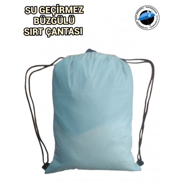 SEVBAGS İmperteks Su Geçirmez İp Büzgülü Sırt Çantası Hafif  ince kumaş - 5