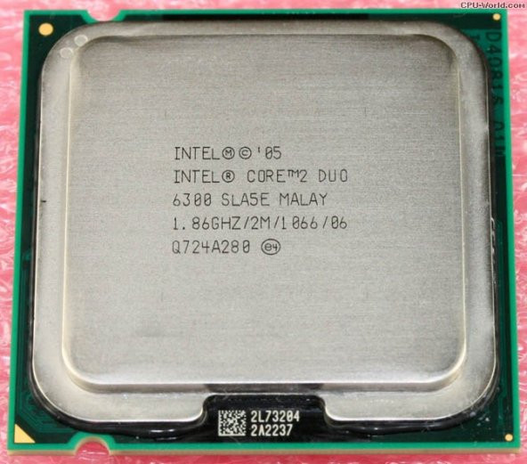 Intel Pentium E6300 (1.86GHZ) 775 Pin İşlemci Tray
