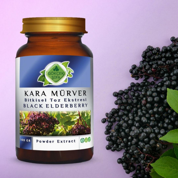 Kara Mürver Toz Ekstresi 100 gr. Cam Kavanoz - 3