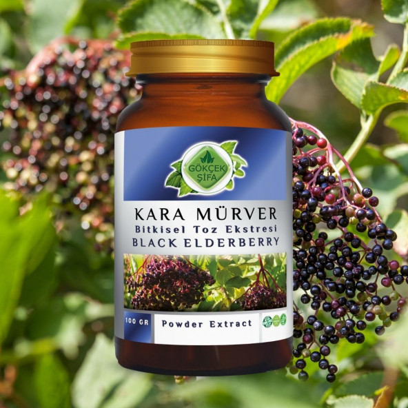 Kara Mürver Toz Ekstresi 100 gr. Cam Kavanoz - 6