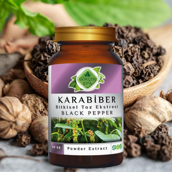 Karabiber Toz Ekstresi 60 gr. Cam Kavanoz - 2