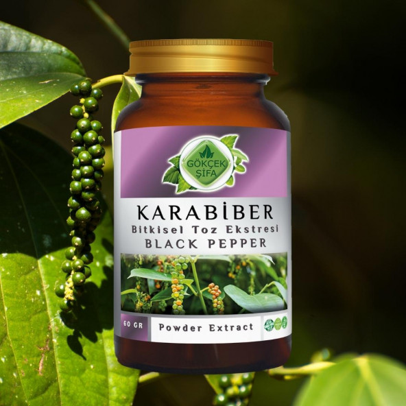 Karabiber Toz Ekstresi 60 gr. Cam Kavanoz - 3