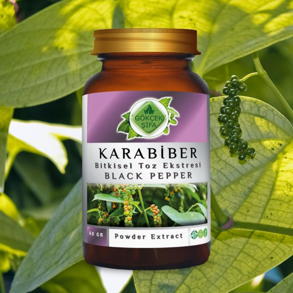 Karabiber Toz Ekstresi 60 gr. Cam Kavanoz - 8