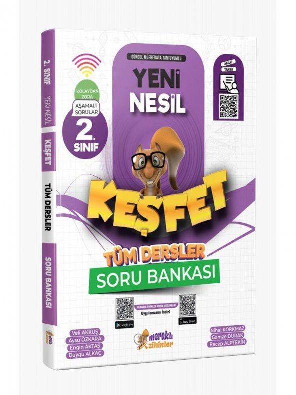 Meraklı Zihinler 2.Sınıf Yeni Nesil Keşfet Tüm Dersler Soru Bankası